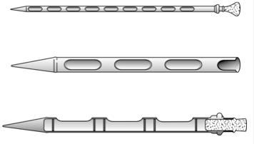 Slotted grain probe for sampling