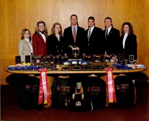 Horse Judging Team (1990-1999)>judging team_1999.jpg